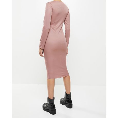 Missguided long hot sale sleeve dress