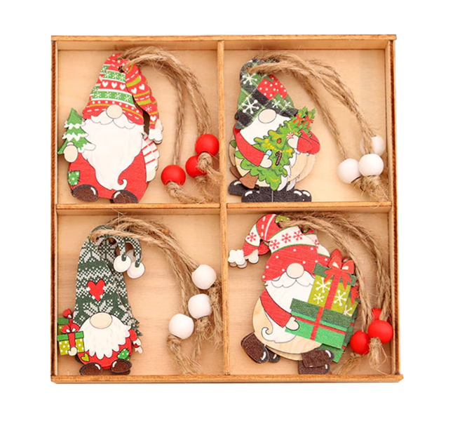 A set of 12 whimsical Christmas Decorations
