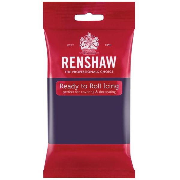 Renshaw Ready To Roll Icing Fondant Cake Regalice 250g DEEP PURPLE