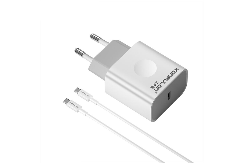 Konfulon PD 20W Fast Charger + Type-C to Type-C Cable