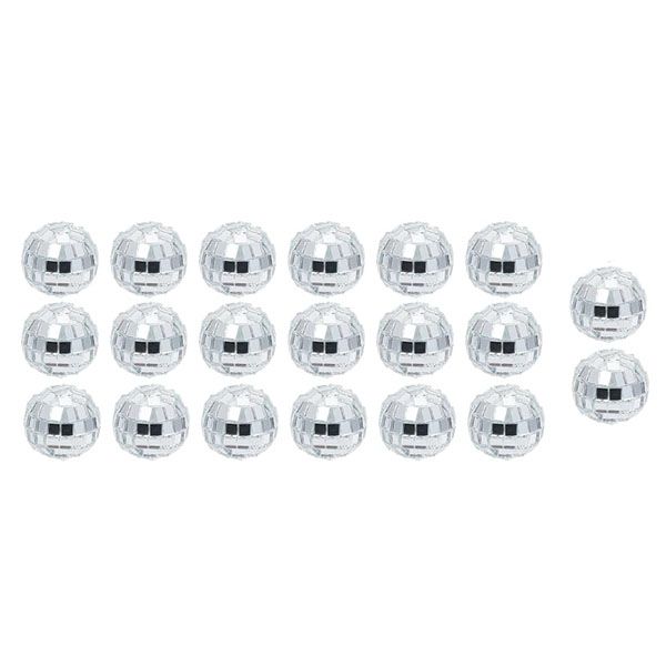 Disco Ball Cake Topper 0.9 Inch Disco Ball Cake Decoration Silver Disco