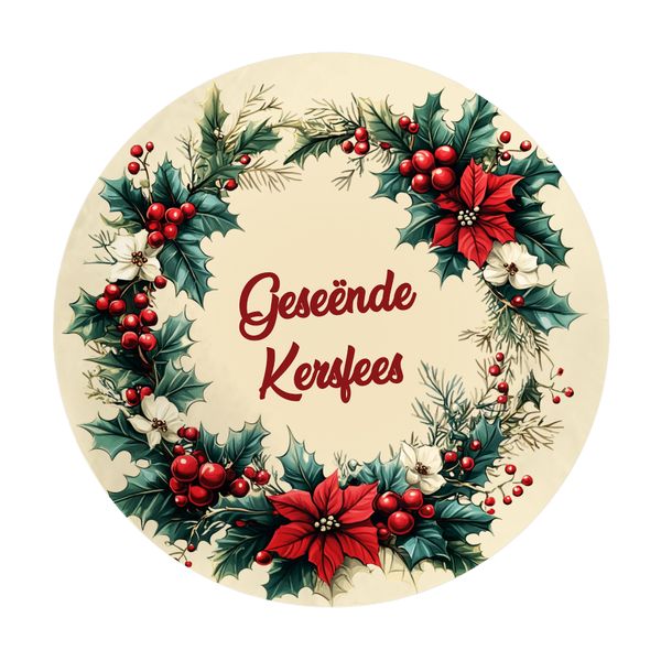 Joyful Christmas Round Tablecloth