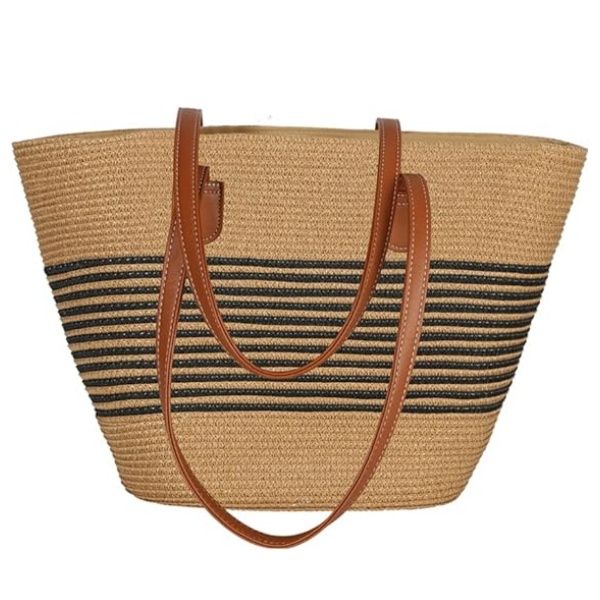 Beach Bags for Women, Summer Straw Beach Bag Straw Purse Shoulder Handbags