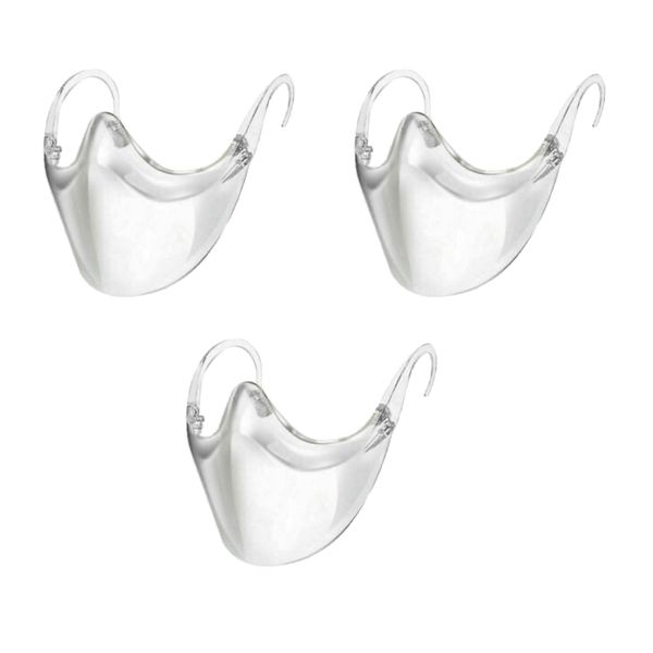 Protective Transparent Face Shield- Reusable Washable-Clarity Mask- 2 Pack