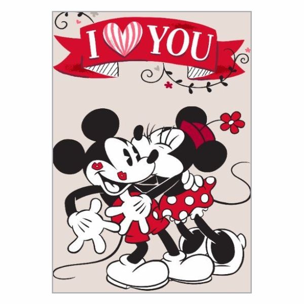 I Love You Mickey And Minnie Poster - A1
