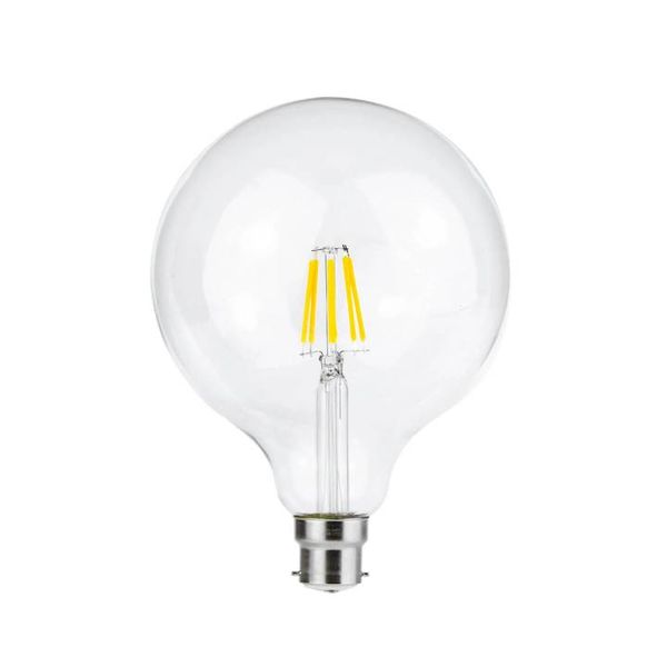 Eurolux Maxi Globe G125 Filament 8w LED B22 Bulb