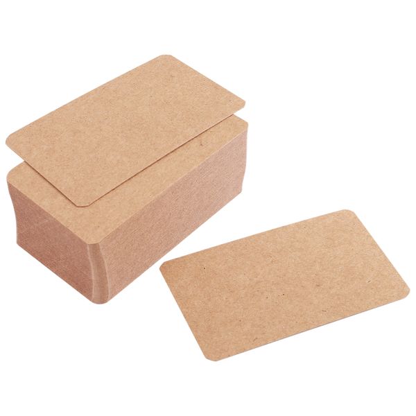 100pcs Blank Kraft paper Business Cards Word Card Message Card DIY Gift Ca