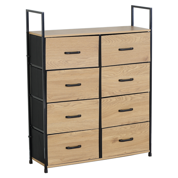 Everfurn Zira Wardrobe Large - Oak