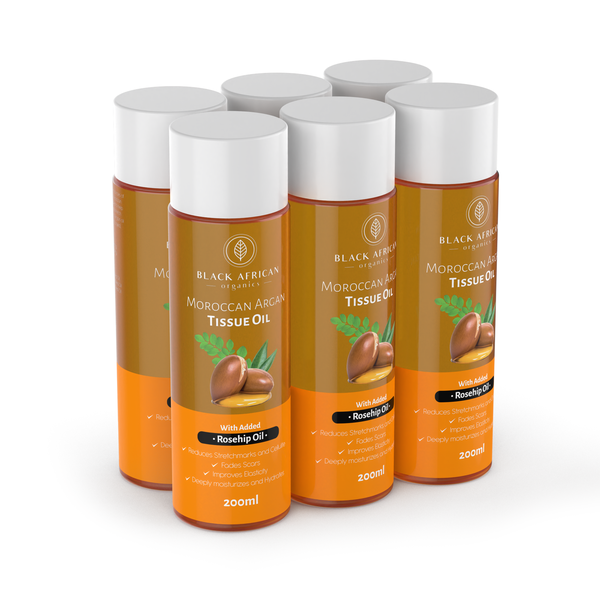 Bulk Moroccan Argan and Vitamin E Tissue Oil | Rosehip and Jojoba 200ml x 6