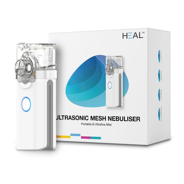 HEAL Handheld Mesh Nebuliser. Long Lasting. Lithium Rechargeable Battery