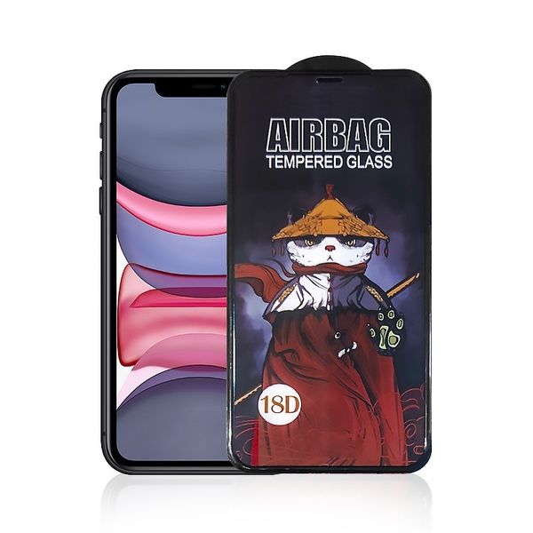 WEVA 18D AIRBAG TEMPERED GLASS BLACK SCREEN PROTECTOR FOR iPHONE 13