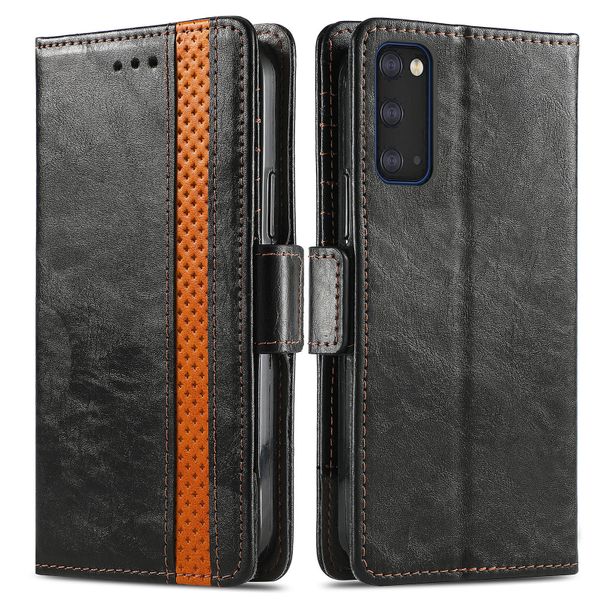 Leather Case Compatible With Samsung Galaxy S20 Flip Wallet Cover