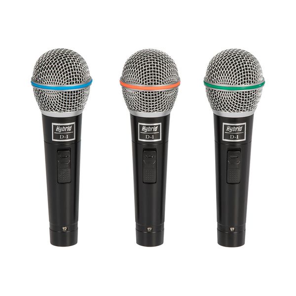 Hybrid D1 MK2 - Dynamic Wired Microphone - 3 Pack