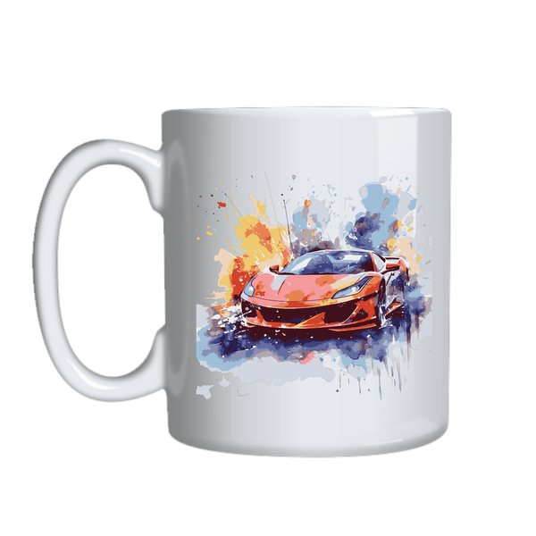 Sports Car 15 Lover Coffee Mug for Men Trendy Graphic Cup Design Present020