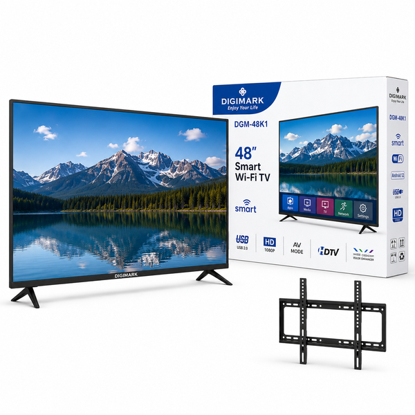 48 Inch Smart TV, Android 12 Wi-Fi FHD, HDMI USB Wall Mount
