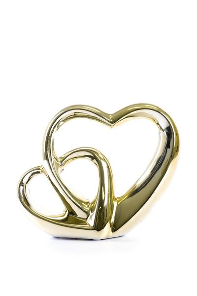 Heart Golden Table Decoration