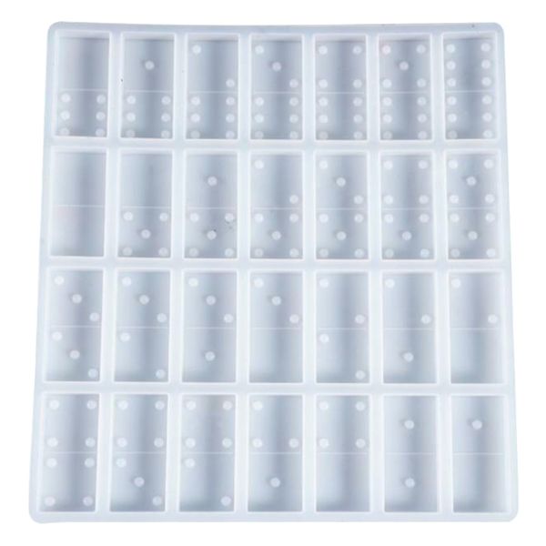Craft DIY Multiuse Silicone 28 Cavity Dominoes Chocolate Mould - 22cm