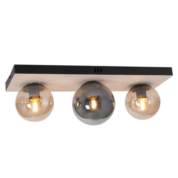 Brightstar CF517 Black And Amber Ceiling Light