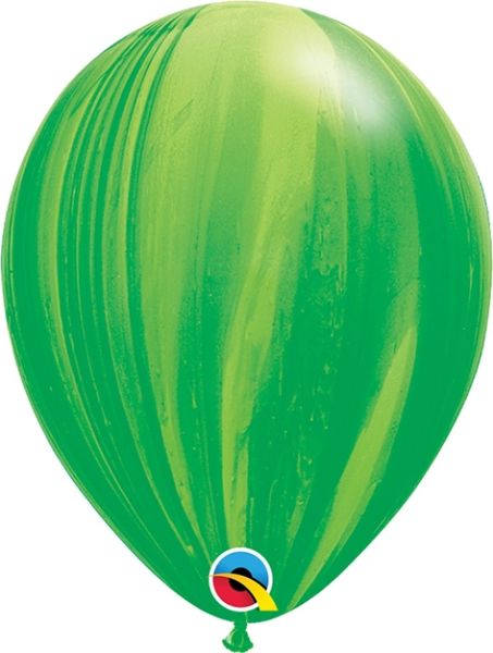 Generic 11 Inch Latex Red Green Rainbow Superagate 25CTP