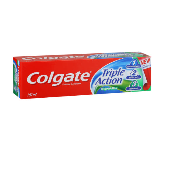 Colgate Triple Action Original Mint Tooth Paste (12 x 100ml)