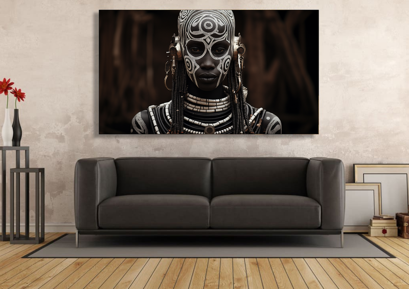Canvas Wall Art - Mursi Elegence Abstract - HC1013