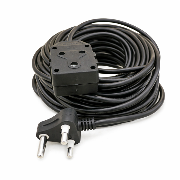Electrosense 5m Extension Cord 16A Double Coupler SA 3-Pin Black