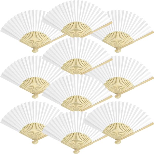 White Paper Hand Fans