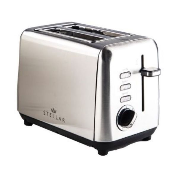 Stellar Stainless Steel 2 Slice Toaster 900w