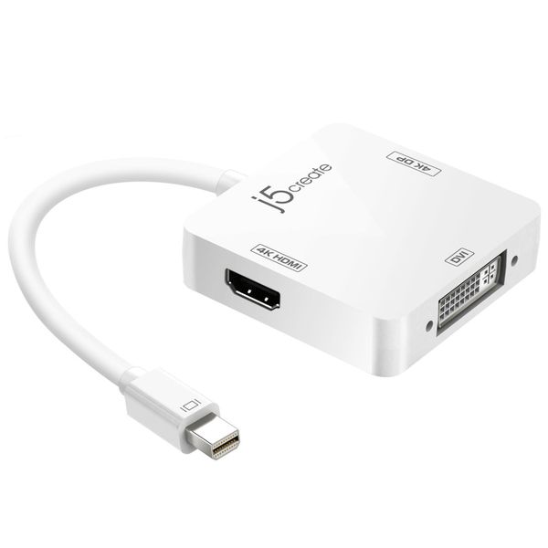 J5create JDA173 mini DisplayPort to 4K DisplayPort /4K HDMI /DVI Adapter