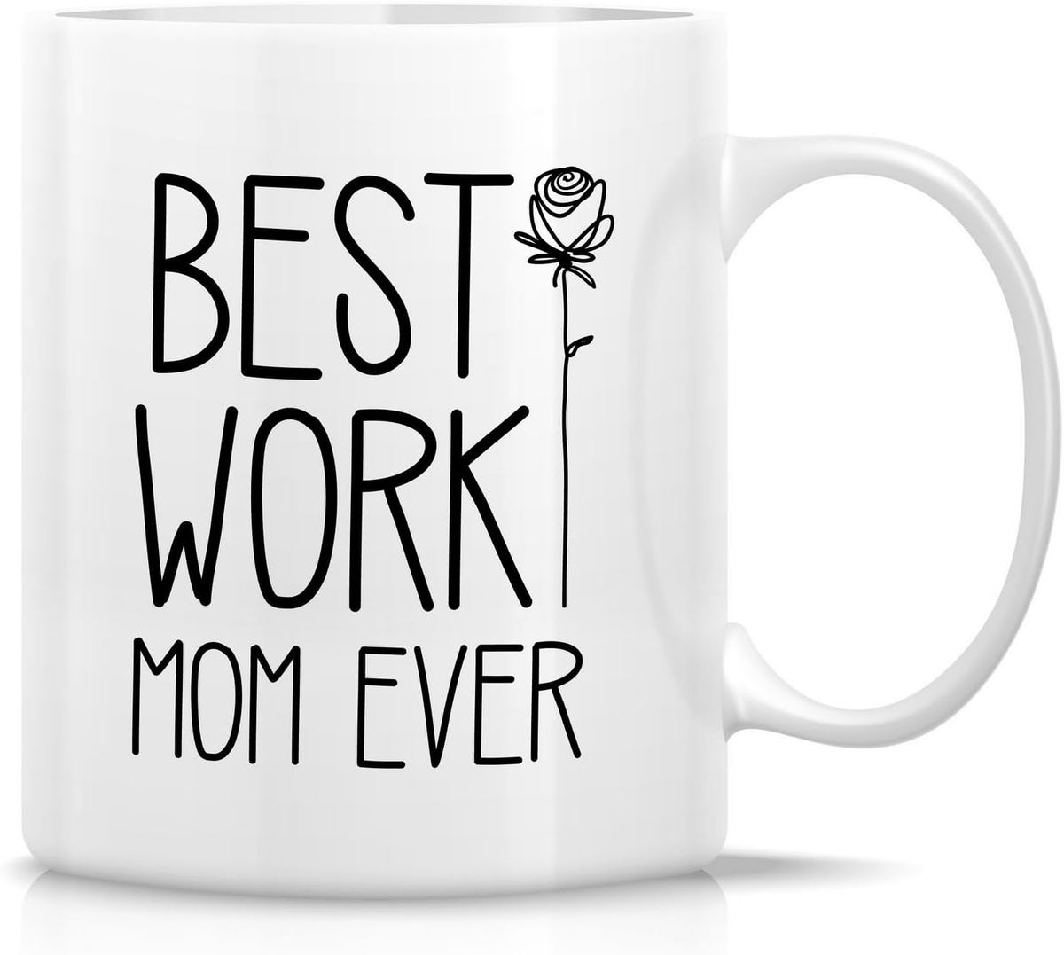 Best Work Mom Ever Christmas Birthday Mother's Day Colleague Gift Mug ...