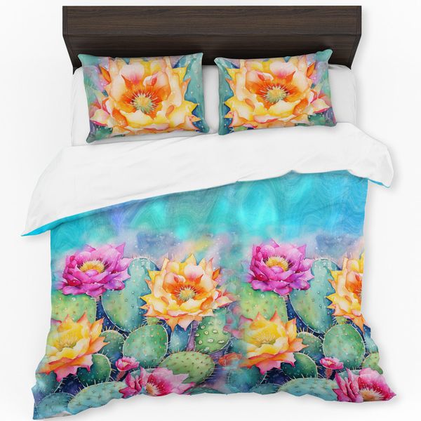 Blooming Through the Thorns Duvet Cover Set