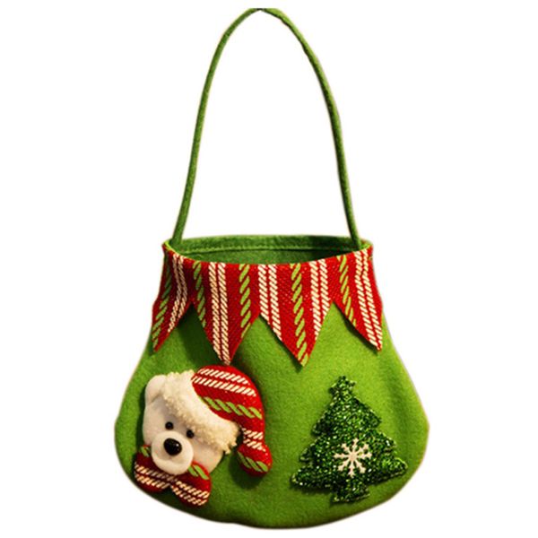 Christmas Xmas Tree Hanging Ornament Cartoon Gift Bag Deer