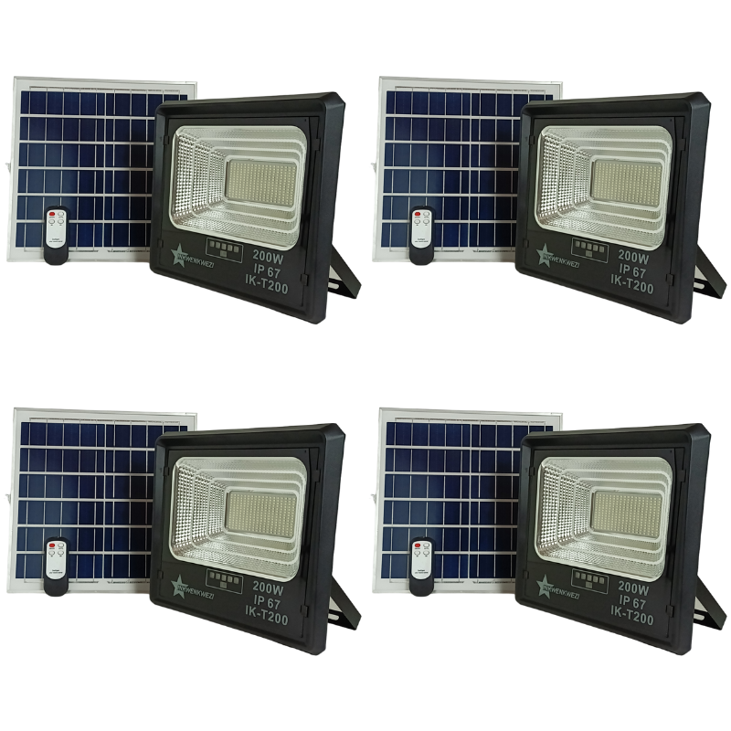 200w Inkwenkwezi Ip67 Solar Rechargeable Flood Light Pack Of 4 Shop Today Get It Tomorrow