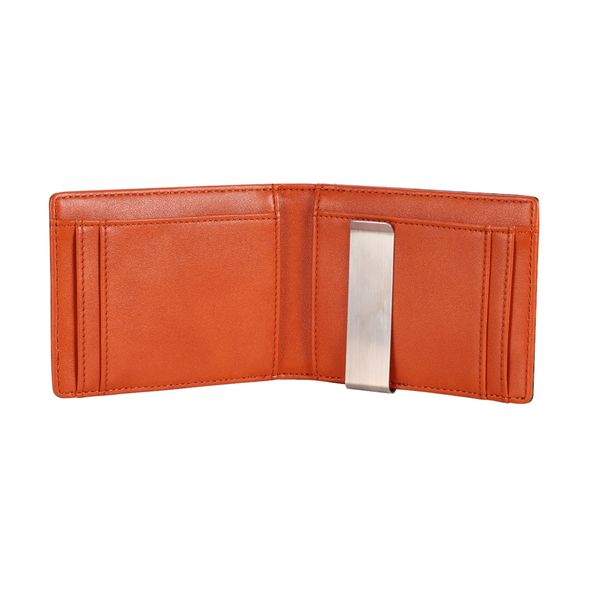 Carbon Fiber Card Holder RFID Blocking Wallet with Money Clip-Coffee