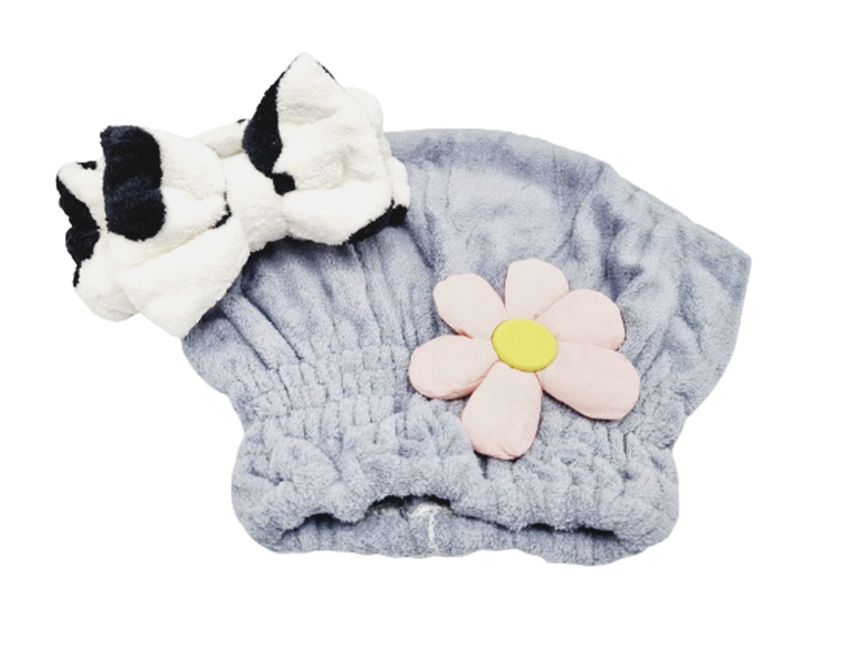 Headband &amp; Super Absorbent Hair Towel - Milk &amp; Flower