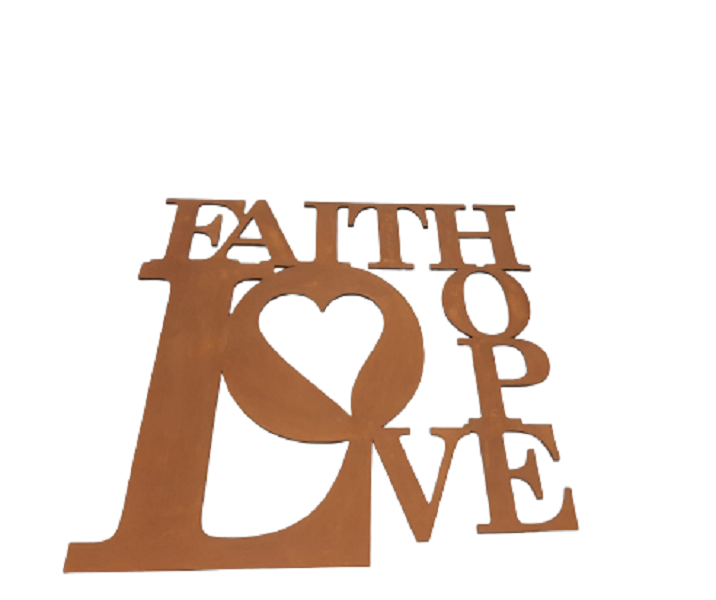 Faith Hope Love - Wall art