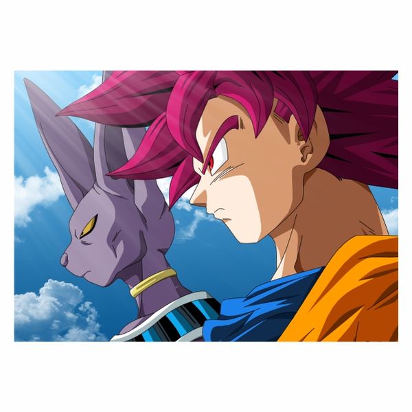 Beerus and Goku Landscape - A1 Poster