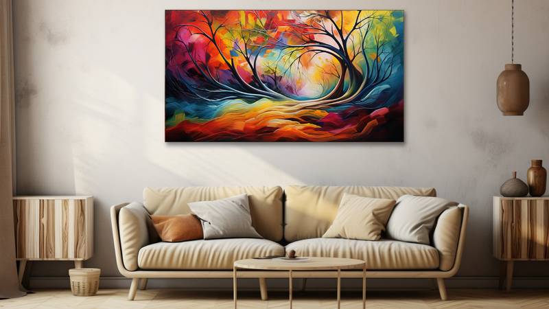 Canvas Wall Art - Wilderness Waltz Abstract - HD0073
