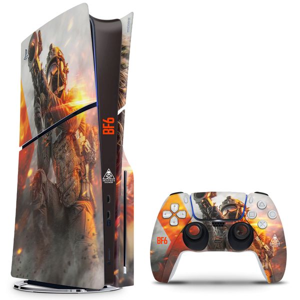 Decal Skin Compatible with PS5 Slim (Disc): Battlefield 6 Engineer (Decal Only)