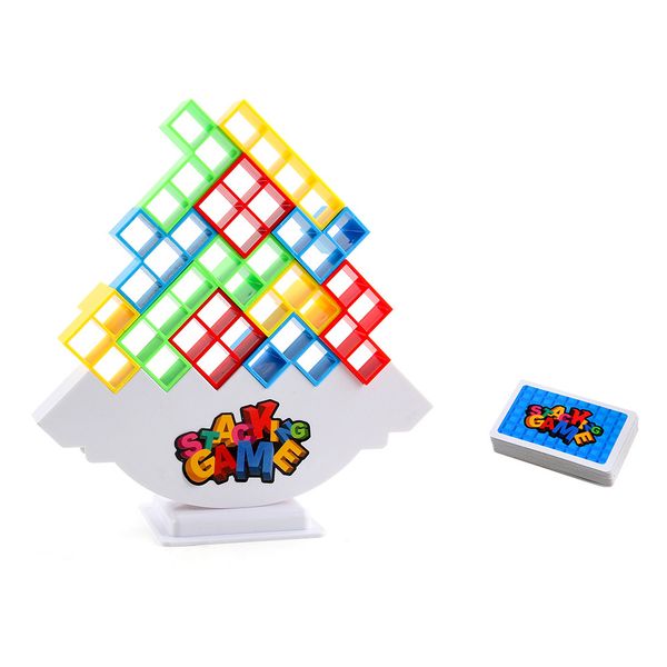 Balanced Block Stacking Music, Adding Card Blocks to Assemble Toys - 48 Piece