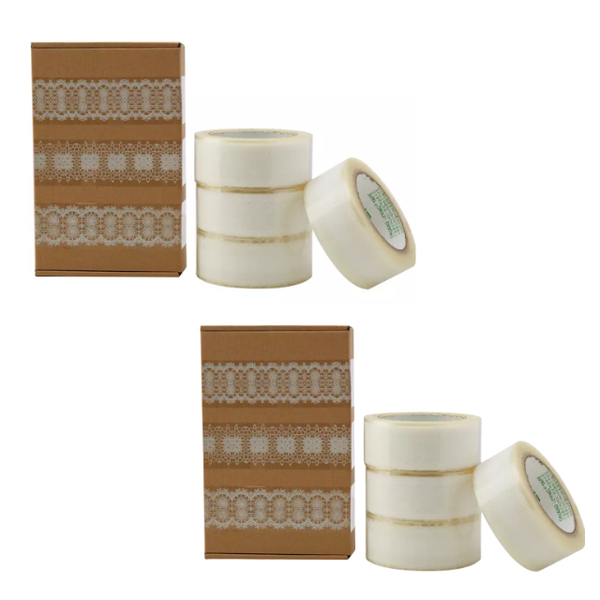Packaging Tape Duct White Lace 100m Quality Designer Gift Wrap (2 Pack)