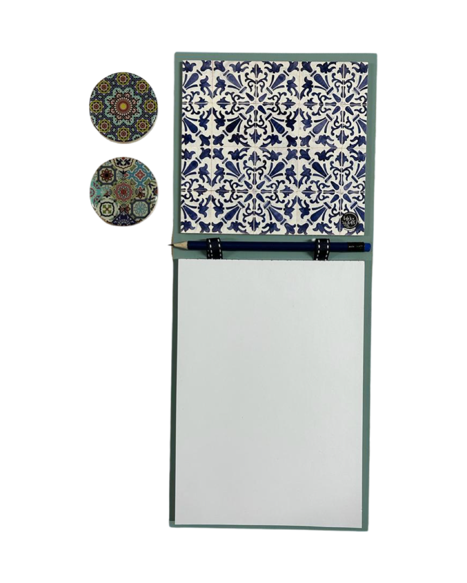 Fridge Notepad With Combo Different Coloured Patterns Shop