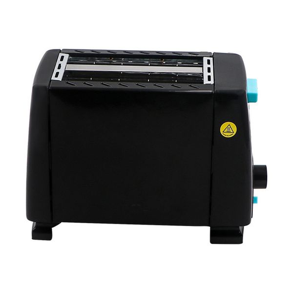 2 Slice Bread Toaster, Adjustable Breakfast Bread Toaster Maker - Black