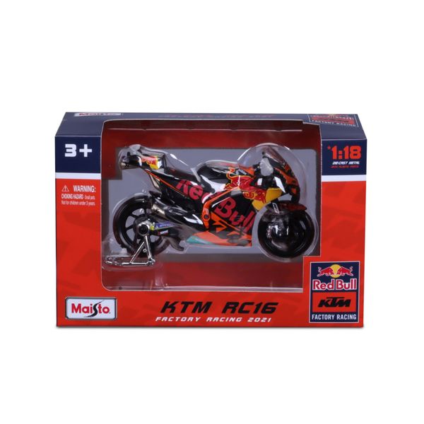 Maisto-1/18 RED BULL KTM RC16 (KTM FACTORY RACING) -MOTOGP 2021
