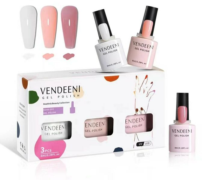 Vendeeni 3 Piece Set 7.5ml Gel Polish - Set 8