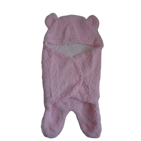 Baby Swaddle Blanket Bear Plush Fleece