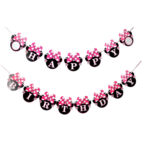Banner Happy Birthday - Minnie Mouse 15s