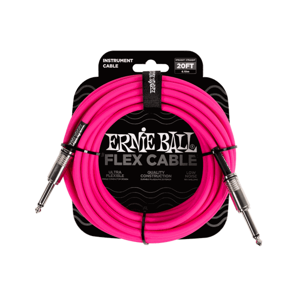 Ernie Ball Flex 6m Instrument Cable - Various Colours