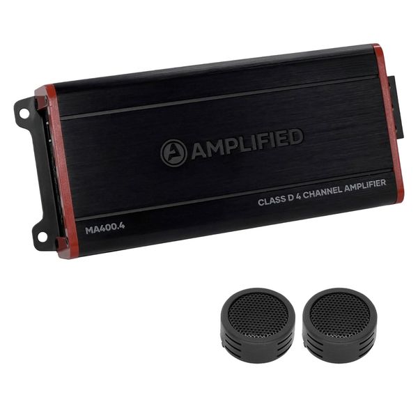 Amplified MA400.4 - 4-Ch High-Efficiency Digital Amplifier &amp; Evo Tweeters