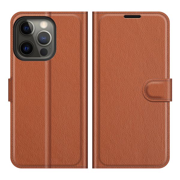 Tuff-Luv Executive Folio Case &amp; Stand for Apple iPhone 13 Mini - Brown